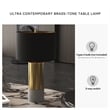 Signature Design by Ashley Jacek Metal Table Lamp in Gray and Brass (Set of 2)