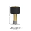 Signature Design by Ashley Jacek Metal Table Lamp in Gray and Brass (Set of 2)