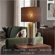 Signature Design by Ashley Jacek Metal Table Lamp in Gray and Brass (Set of 2)