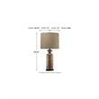 Signature Design by Ashley Laurentia Glass Table Lamp in Champagne
