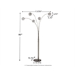 Signature Design by Ashley Winter Metal Arc Lamp in Silver