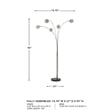 Signature Design by Ashley Winter Metal Arc Lamp in Silver