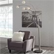 Signature Design by Ashley Winter Metal Arc Lamp in Silver