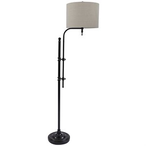 ashley furniture anemoon metal floor lamp in black
