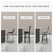 Ashley Furniture Coviar 5 Piece Counter Height Dining Set in Brown