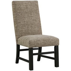 ashley furniture sommerford upholstered dining side chair in brown