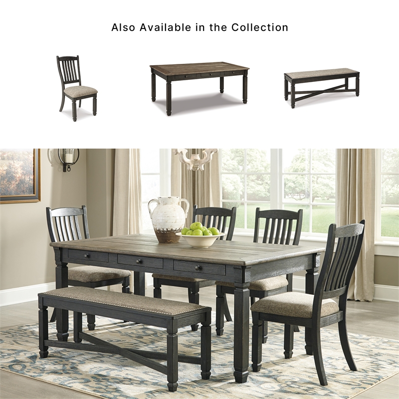 Signature Design by Ashley Tyler Creek Dining Side Chair in Gray and Brown