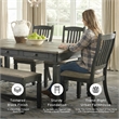 Signature Design by Ashley Tyler Creek Dining Side Chair in Gray and Brown