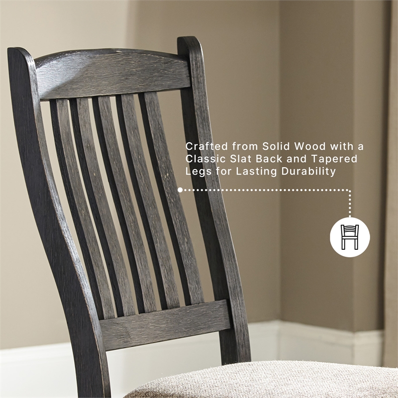 Signature Design by Ashley Tyler Creek Dining Side Chair in Gray and Brown