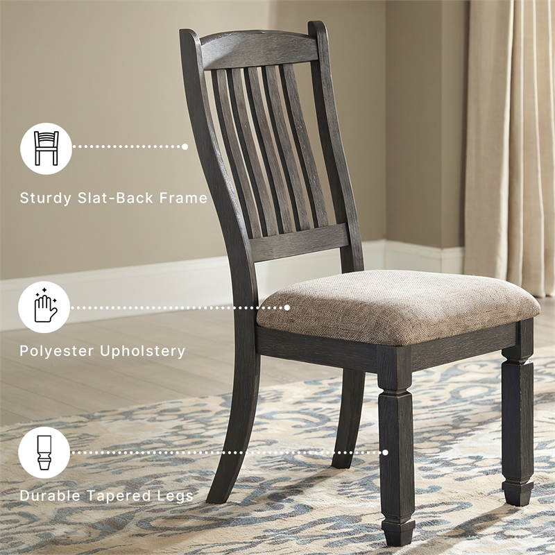 Signature Design by Ashley Tyler Creek Dining Side Chair in Gray and Brown