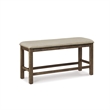 Signature Design by Ashley Moriville Upholstered Counter Dining Bench in Beige
