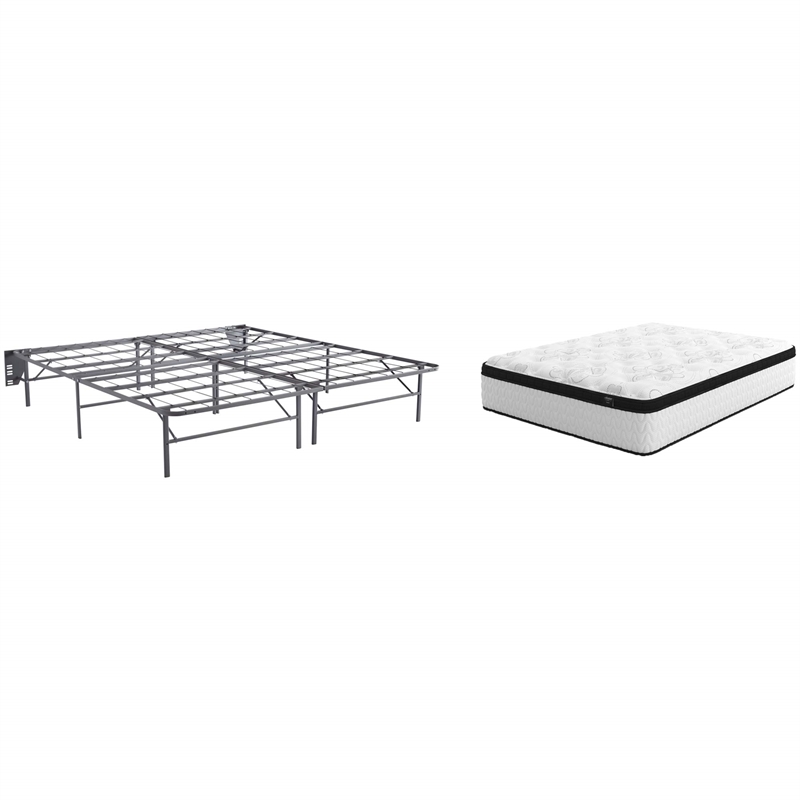 Ashley Furniture Better than a Boxspring Full Bed Frame in Gray