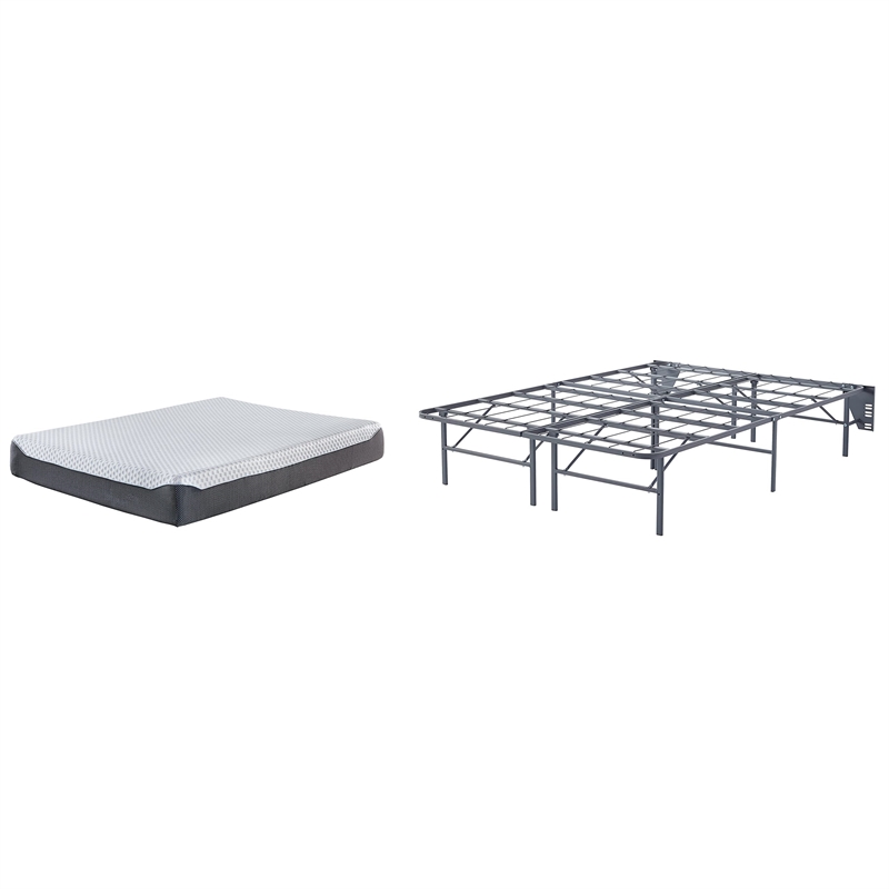 Ashley Furniture Better than a Boxspring Full Bed Frame in Gray