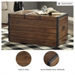 Signature Design by Ashley Kettleby Storage Trunk Coffee Table in Brown
