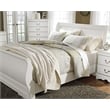 Ashley Furniture Anarasia Engineered Wood Queen Sleigh Headboard in White