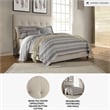 Signature Design by Ashley Dolante Tufted Queen Panel Bed in Beige