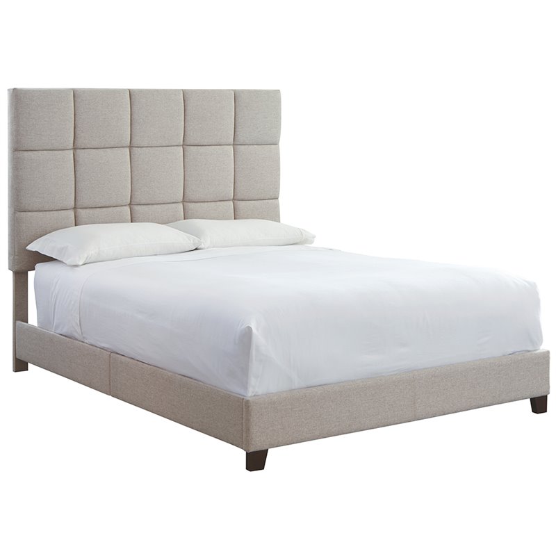Ashley Furniture Dolante Upholstered Queen Panel Bed in Beige B130681