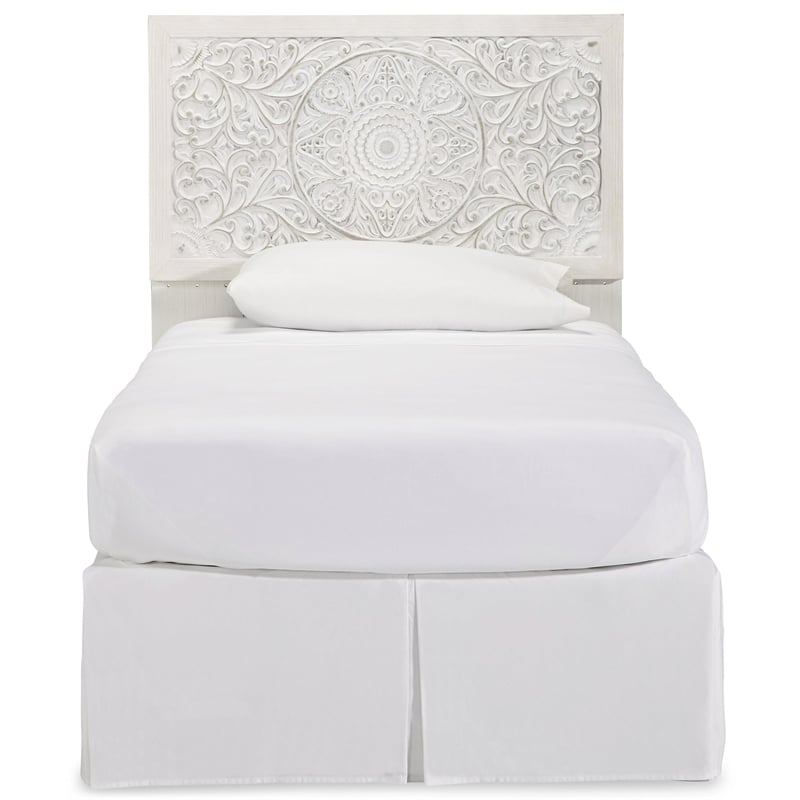 Signature Design by Ashley Paxberry Twin Panel Headboard in Whitewash