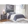 Signature Design by Ashley Lodanna Tufted Full Queen LED Panel Headboard in Gray