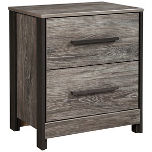 ashley furniture cazenfeld 2 drawer nightstand with usb in gray