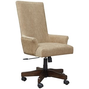 ashley furniture baldridge adjustable swivel office chair in light brown