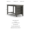 Signature Design by Ashley Caitbrook Counter Height Dining Table in Gray