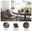 Ashley Furniture Centiar Faux Leather Dining Side Chair in Brown and Black
