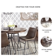 Ashley Furniture Centiar Faux Leather Dining Side Chair in Brown and Black