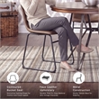 Ashley Furniture Centiar Faux Leather Dining Side Chair in Brown and Black