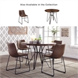 Ashley Furniture Centiar Faux Leather Dining Side Chair in Brown and Black