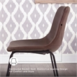 Ashley Furniture Centiar Faux Leather Dining Side Chair in Brown and Black