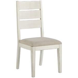 ashley furniture grindleburg ladderback dining side chair in white