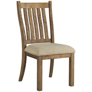 ashley furniture grindleburg dining side chair in light brown