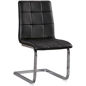 ashley madanere faux leather dining side chair
