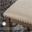 Signature Design by Ashley Moriville Upholstered Dining Bench in Beige