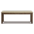 Signature Design by Ashley Moriville Upholstered Dining Bench in Beige