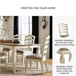 Signature Design by Ashley Realyn Ladderback Dining Side Chair in Chipped White
