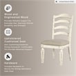 Signature Design by Ashley Realyn Ladderback Dining Side Chair in Chipped White