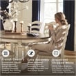 Signature Design by Ashley Realyn Ladderback Dining Side Chair in Chipped White