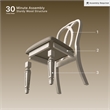 Ashley Furniture Realyn Engineered Wood Dining Side Chair in Chipped White