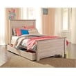 Signature Design by Ashley Willowton Adjustable Full Panel Headboard in White