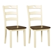 Signature Design by Ashley Woodanville Dining Side Chair in Cream and Brown
