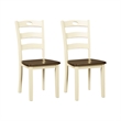 Signature Design by Ashley Woodanville Dining Side Chair in Cream and Brown