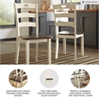 Signature Design by Ashley Woodanville Dining Side Chair in Cream and Brown