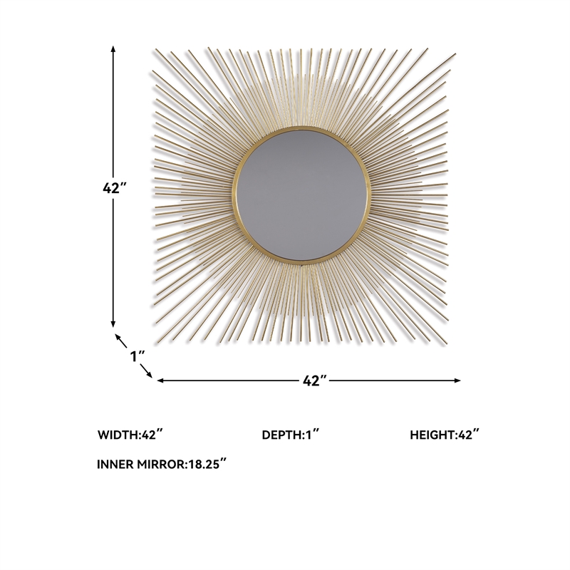 Signature Design by Ashley Elspeth Decorative Mirror in Gold
