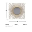 Signature Design by Ashley Elspeth Decorative Mirror in Gold