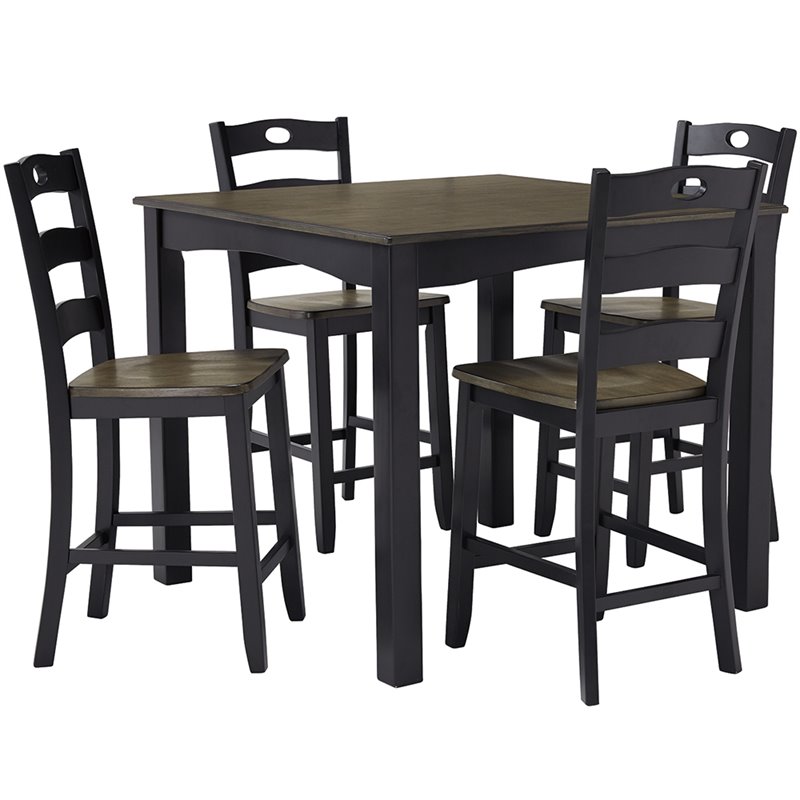 Ashley Furniture Froshburg 5 Piece Counter Height Dining Set In Ashley Furniture Froshburg 5 Piece