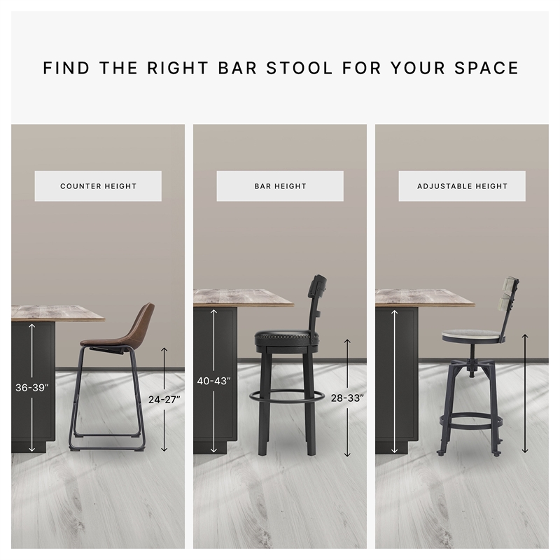 Ashley Furniture Bennox 5 Piece Counter Height Dining Set in Brown