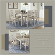 Ashley Furniture Skempton 7 Piece Dining Set in White and Light Brown