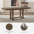Ashley Moriville Extendable Counter Height Dining Table in Brown
